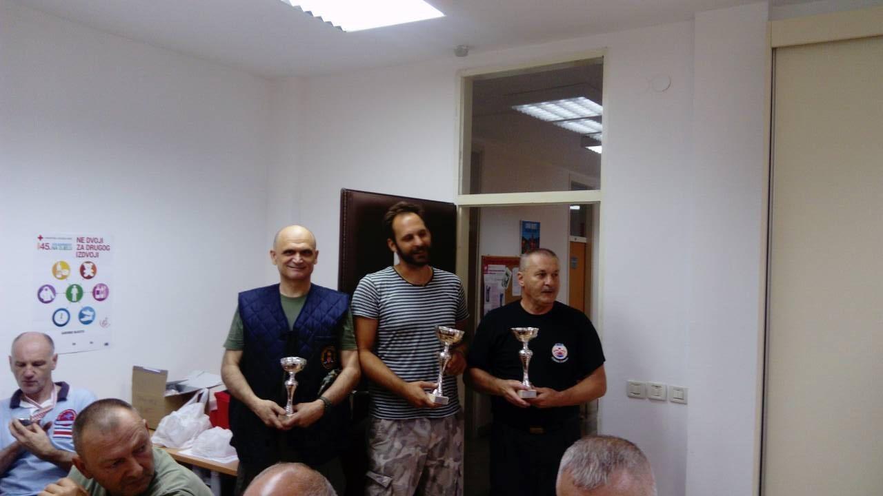 Prvo mjesto ivan sapundžić SK Rovinj, drugo mjesto Arsen Jakac HČZ Buzet (ekipa 2), treće mjesto Matijaž Bavdaž ZSČ Slovenija