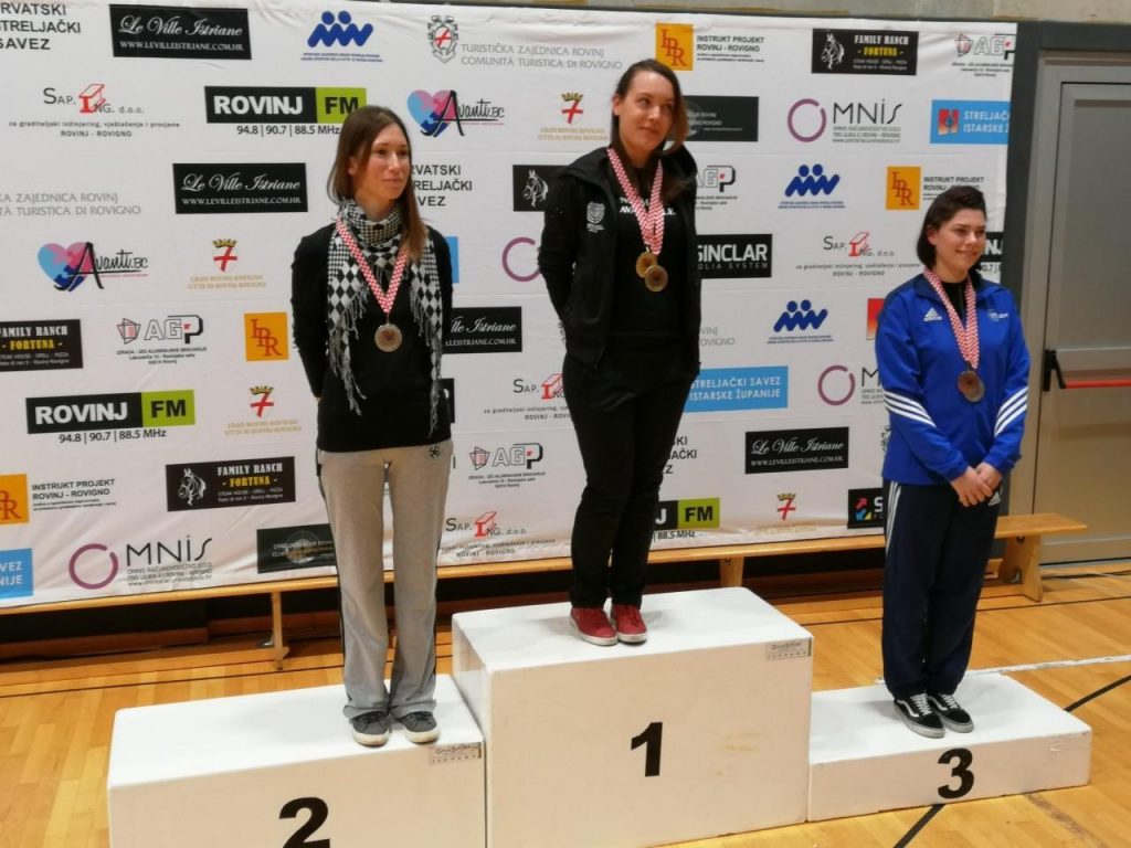 Finale kupa hrvatske u rovinju proglašenje najboljih pištoljašica u Rovinju