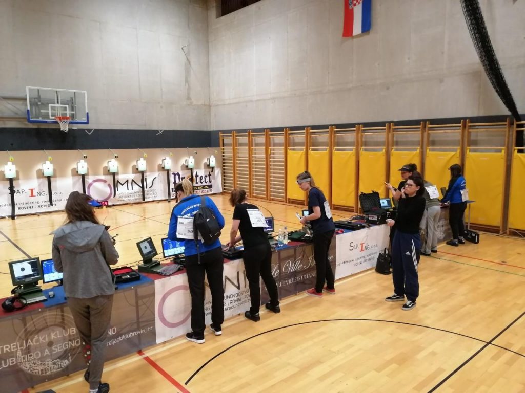 Finale kupa hrvatske u sportskom streljaštvu u Rovinju 2019 zračni pištolj žene