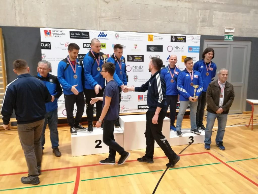 Proglašenje najboljih natjecatelja zračna puška muškarci rovinj 2019