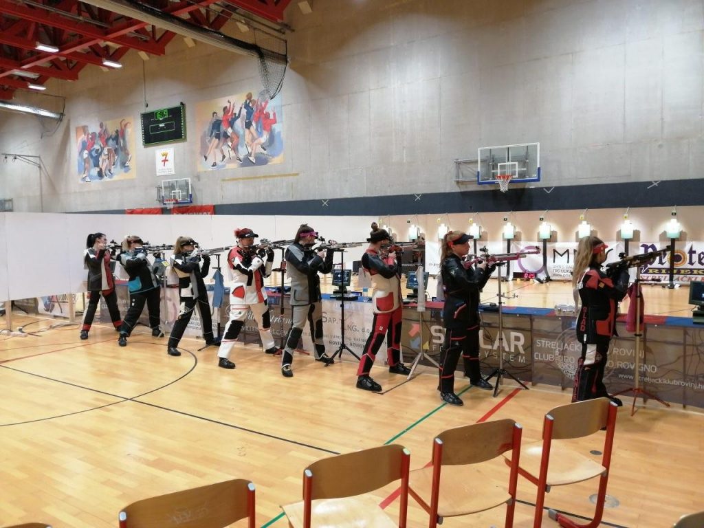 Finale kupa hrvatske u sportskom streljaštvu u Rovinju 2019 zračna puška žene