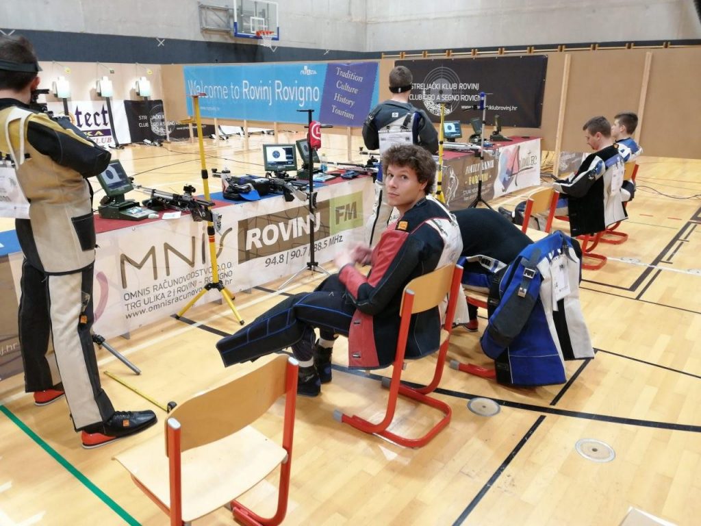 Finale kupa hrvatske u sportskom streljaštvu u Rovinju 2019 zračna puška muškarci Michele Žužić