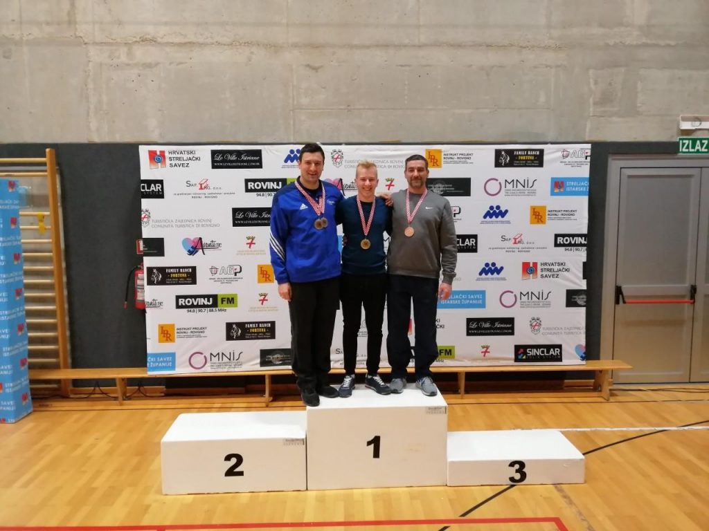 Proglašenje pobjednika finala kupa hrvatske zračni pištolj muški rovinj