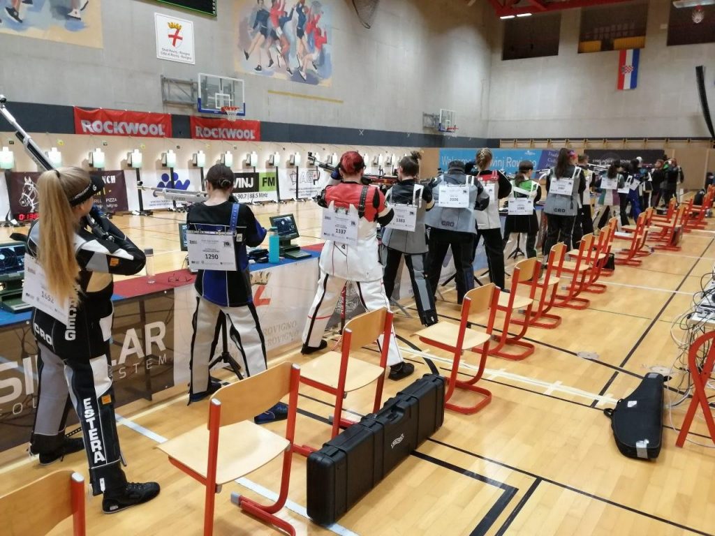 Finale kupa hrvatske u sportskom streljaštvu u Rovinju 2019 zračna puška žene