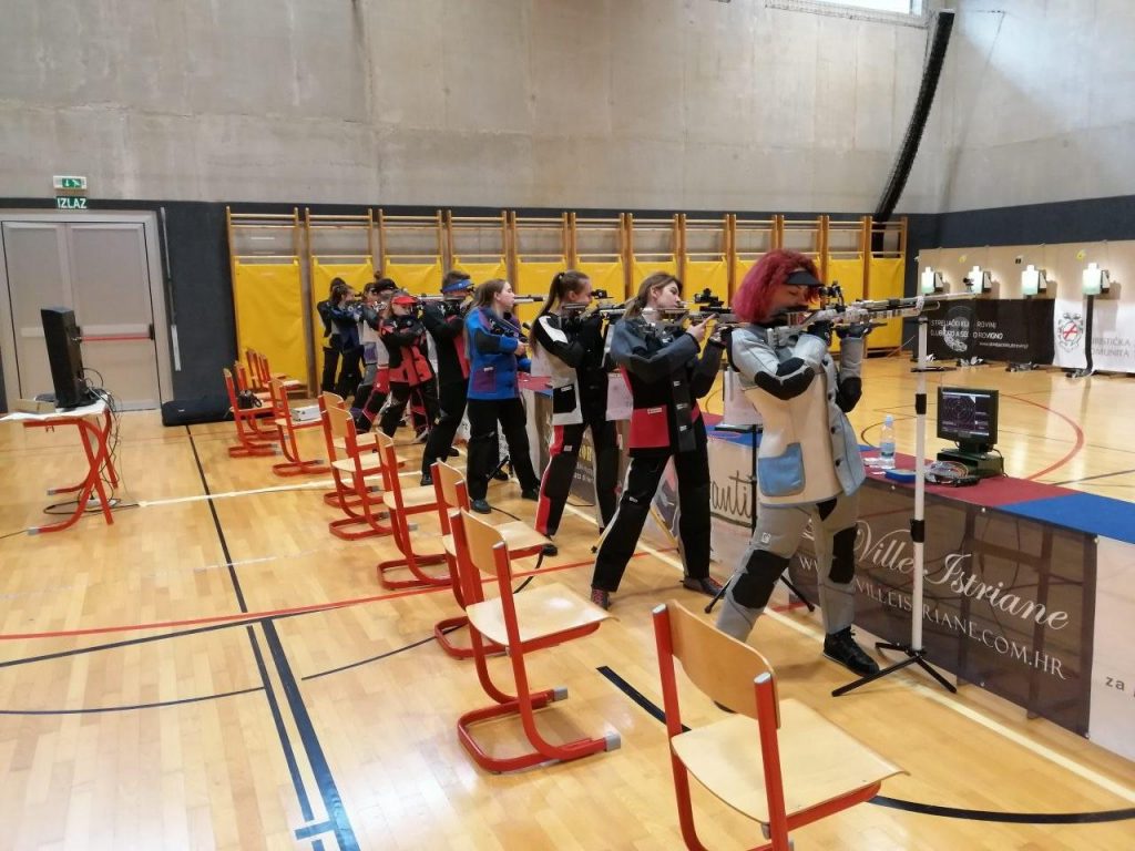 Finale kupa hrvatske u sportskom streljaštvu u Rovinju 2019 zračna puška žene